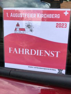 Fahrdienst zur 1. Augustfeier Kirchberg